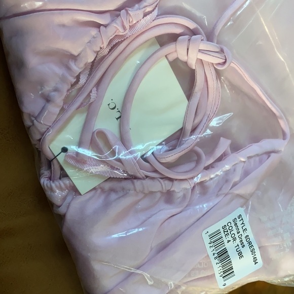 A.L.C / NWT Tuberose lilac purple sienna halter neck midi cut out slip dress 4 - Picture 7 of 7